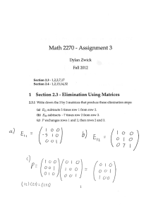 Assignment 3 Math 2270