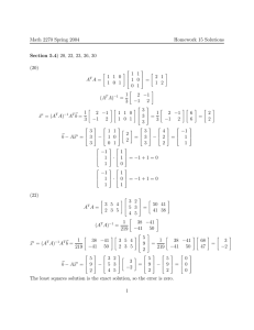 Math 2270 Spring 2004 Homework 15 Solutions Section 5.4