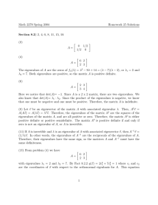 Math 2270 Spring 2004 Homework 25 Solutions Section 8.2