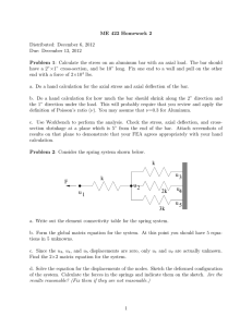 ME 422 Homework 2 Problem 1 Distributed: December 6, 2012