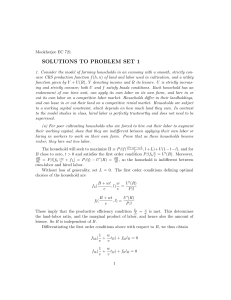 SOLUTIONS TO PROBLEM SET 1