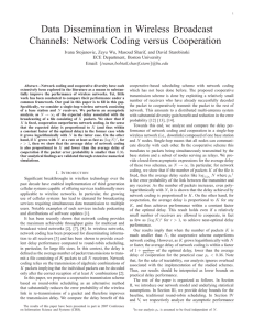 Data Dissemination in Wireless Broadcast Channels: Network Coding versus Cooperation