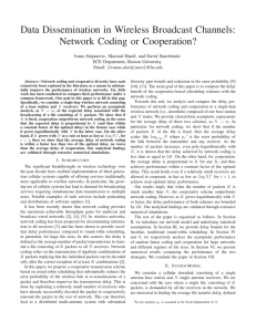 Data Dissemination in Wireless Broadcast Channels: Network Coding or Cooperation?