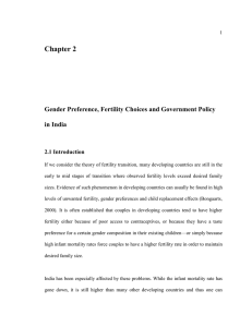 Chapter 2  Gender Preference, Fertility Choices and Government Policy in India