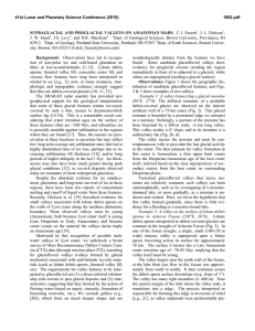 SUPRAGLACIAL AND PROGLACIAL VALLEYS ON AMAZONIAN MARS. , J. L. Dickson ,