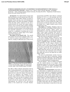 EVIDENCE FOR REMNANTS OF LATE HESPERIAN ICE-RICH DEPOSITS IN THE... VALLES OUTFLOW CHANNEL.  Joseph S. Levy