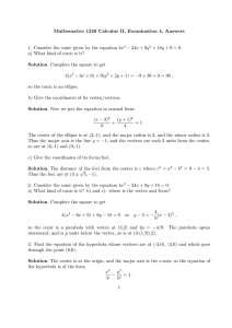 Mathematics 1220 Calculus II, Examination 4, Answers − 24x + 9y