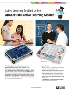 ADALM1000 Active Learning Module Active Learning Enabled by the