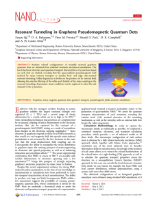 Resonant Tunneling in Graphene Pseudomagnetic Quantum Dots Zenan Qi, D. A. Bahamon, *