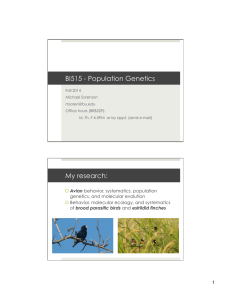 BI515 - Population Genetics