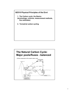GE510 Physical Principles of the Envt