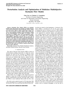 Perturbation Analysis and Optimization of Multiclass Multiobjective Stochastic Flow Models