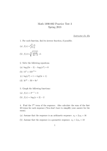 q Math 1090-002 Practice Test 3 Spring 2013