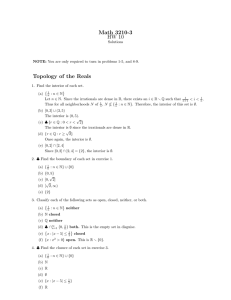 Math 3210-3 HW 10 Topology of the Reals