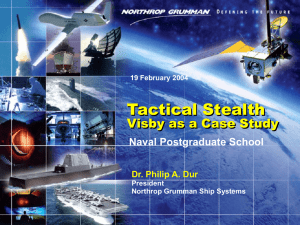 Tactical Stealth Visby as a Case Study Naval Postgraduate School
