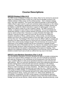 Course Descriptions NW3230 Strategy &amp; War (4–2)