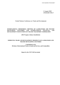 8 August 2003 ENGLISH ONLY United Nations Conference on Trade and Development