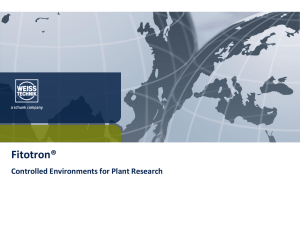 Fitotron® Controlled Environments for Plant Research