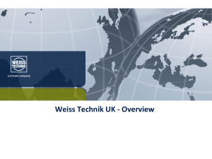 Weiss Technik UK - Overview