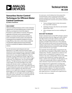 Technical Article Sensorless Vector Control MS-2549