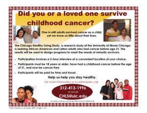 Did you or a loved one survive  childhood cancer?