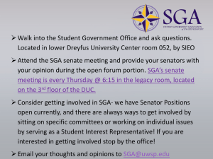 Walk into the Student Government Office and ask questions.