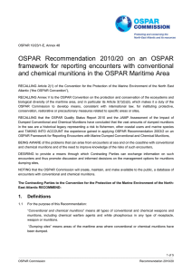 OSPAR Recommendation 2010/20 on an OSPAR