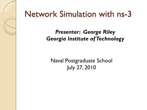 Network Simulation with ns-3