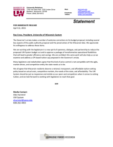 Statement  April 13, 2015 FOR IMMEDIATE RELEASE