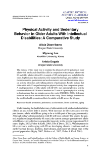 Physical Activity and Sedentary Behavior in Older Adults With Intellectual