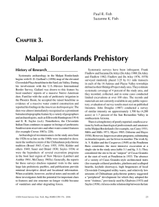 Malpai Borderlands Prehistory C 3. hapter