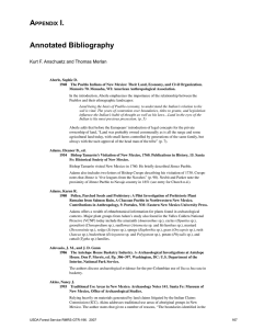 a I. Annotated Bibliography ppendix
