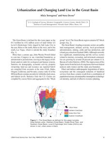 Urbanization and Changing Land Use in the Great Basin Alicia Torregrosa