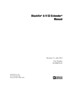 a Blackfin A-V EZ-Extender Manual