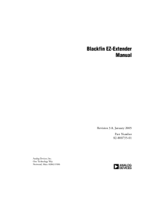 a Blackfin EZ-Extender Manual Revision 3.0, January 2005