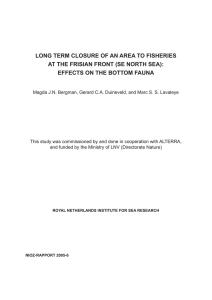 LONG TERM CLOSURE OF AN AREA TO FISHERIES