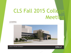 CLS Fall 2015 College Meeting