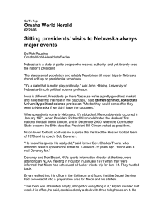 Sitting presidents’ visits to Nebraska always major events Omaha World Herald