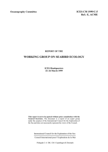 WORKING GROUP ON SEABIRD ECOLOGY ICES CM 1999 Ref.: E, ACME