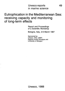 Eutrophication in the Mediterranean Sea: receiving capacity and monitoring of long-term effects
