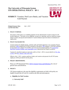 The University of Wisconsin System SUBJECT