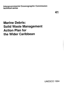 Marine Waste Plan Debris:
