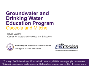 Groundwater and Drinking Water Education Program