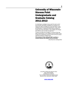i University of Wisconsin- Stevens Point Undergraduate and