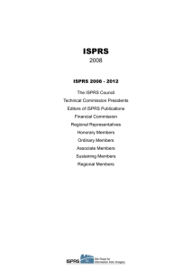 ISPRS 2008 ISPRS 2008 - 2012