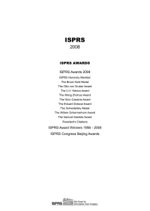 ISPRS 2008 ISPRS AWARDS