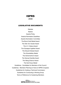 ISPRS 2008 LEGISLATIVE DOCUMENTS
