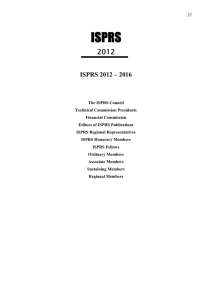 ISPRS 2012 ISPRS 2012 – 2016