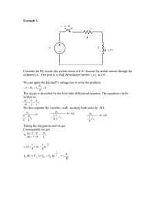 Example 3.  inductor is