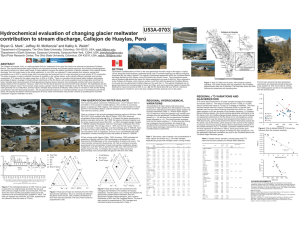 U53A-0703 Hydrochemical evaluation of changing glacier meltwater